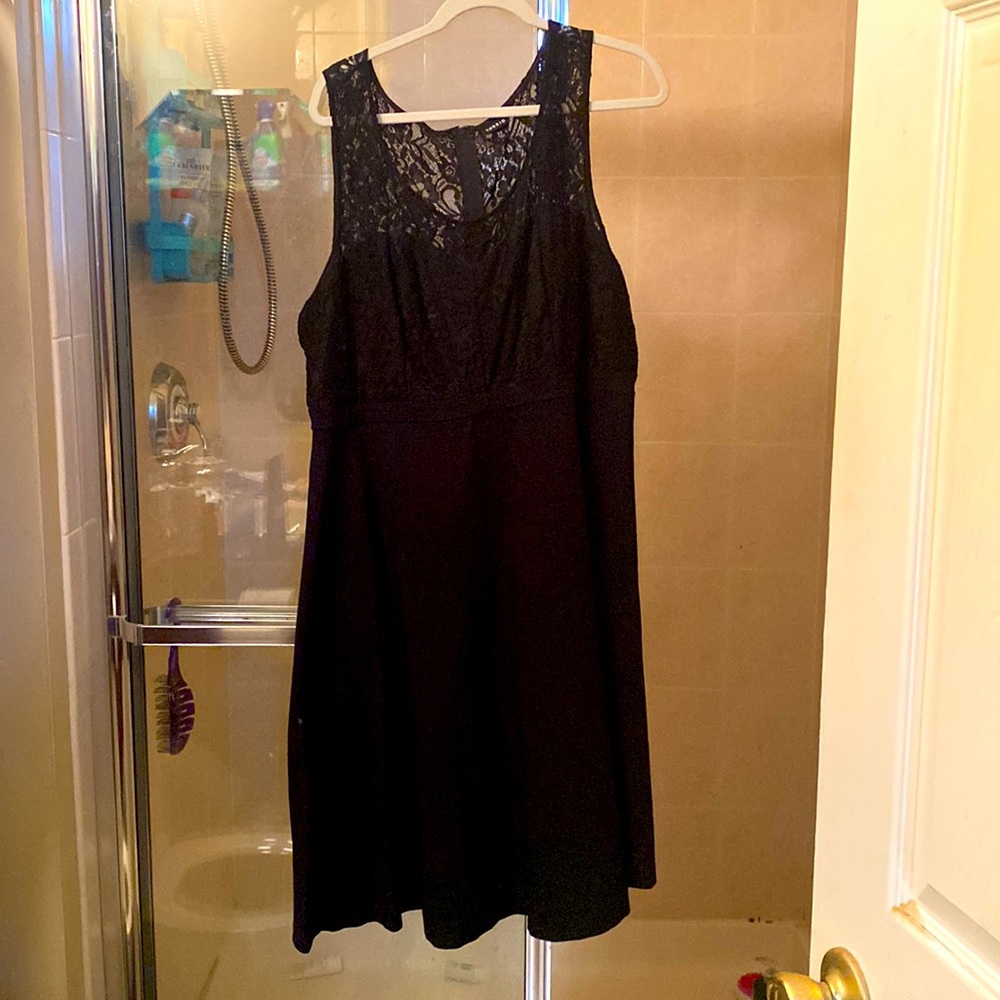 Torrid black lace top dress